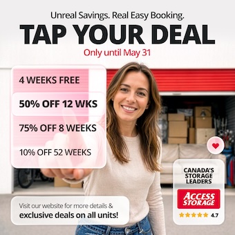 Access Storage - Saskatoon North Promotion